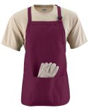 Augusta Sportswear 4250 Medium Length Apron with P in Maroon