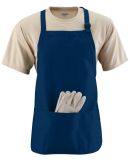 Augusta Sportswear 4250 Medium Length Apron with P in Navy