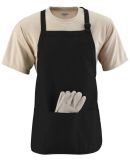 Augusta Sportswear 4250 Medium Length Apron with P in Black