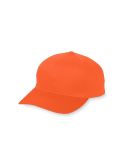 Augusta Sportswear 6206 Youth Six-Panel Cotton Twi in Orange