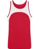 Augusta Sportswear 340 Velocity Track Jersey in Red/ white