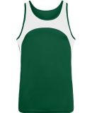 Augusta Sportswear 340 Velocity Track Jersey in Dark green/ white