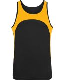 Augusta Sportswear 341 Youth Velocity Track Jersey in Black/ gold