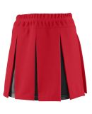 Augusta Sportswear 9116 Girls' Liberty Skirt in Red/ black