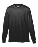 Augusta Sportswear 789 Youth Wicking Long Sleeve T in Black