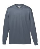 Augusta Sportswear 789 Youth Wicking Long Sleeve T in Graphite