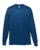 Augusta Sportswear 789 Youth Wicking Long Sleeve T in Navy