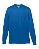 Augusta Sportswear 789 Youth Wicking Long Sleeve T in Royal