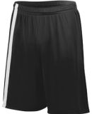 Augusta Sportswear 1623 Youth Attacking Third Shor in Black/ white