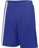 Augusta Sportswear 1623 Youth Attacking Third Shor in Purple/ white