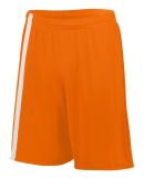 Augusta Sportswear 1623 Youth Attacking Third Shor in Power orange/ white