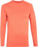 Augusta Sportswear 2807 Kinergy Long Sleeve Tee in Orange heather