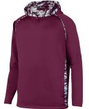 Augusta Sportswear 5539 Youth Mod Camo Hoodie in Maroon/ maroon mod