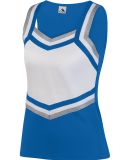 Augusta Sportswear 9140 Women's Pike Shell in Royal/ white/ metallic silver