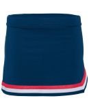 Augusta Sportswear 9145 Women's Pike Skirt in Navy/ red/ white