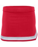 Augusta Sportswear 9145 Women's Pike Skirt in Red/ white/ metallic silver