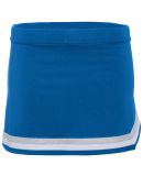 Augusta Sportswear 9145 Women's Pike Skirt in Royal/ white/ metallic silver