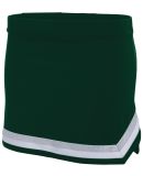 Augusta Sportswear 9145 Women's Pike Skirt in Dark green/ white/ metallic silver