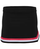 Augusta Sportswear 9145 Women's Pike Skirt in Black/ red/ white