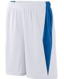 Augusta Sportswear 9735 Top Score Short in White/ royal