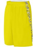 Augusta Sportswear 1164 Youth Hook Shot Reversible in Power yellow/ power yellow digi