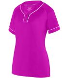 Augusta Sportswear 1670 Women's Overpower Two-Butt in Power pink/ white