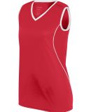 Augusta Sportswear 1675 Girls' Firebolt Jersey in Red/ white