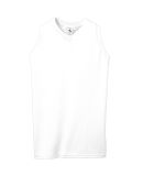 Augusta Sportswear 557 Girls' Sleeveless V-Neck Je in White