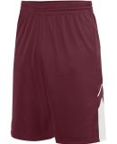 Augusta Sportswear 1168 Alley-Oop Reversible Short in Maroon/ white