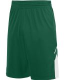 Augusta Sportswear 1168 Alley-Oop Reversible Short in Dark green/ white