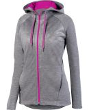 Augusta Sportswear 5558 Women's Zoe Tonal Heather  in Graphite/ power pink