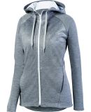 Augusta Sportswear 5558 Women's Zoe Tonal Heather  in Graphite/ white