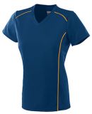 Augusta Sportswear 1092 Women's Winning Streak Jer in Navy/ gold