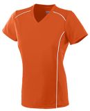 Augusta Sportswear 1092 Women's Winning Streak Jer in Orange/ white