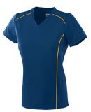 Augusta Sportswear 1093 Girls' Winning Streak Jers in Navy/ gold