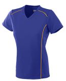 Augusta Sportswear 1093 Girls' Winning Streak Jers in Purple/ gold