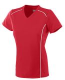 Augusta Sportswear 1093 Girls' Winning Streak Jers in Red/ white