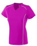 Augusta Sportswear 1093 Girls' Winning Streak Jers in Power pink/ white