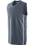 Augusta Sportswear 1180 Winning Streak Game Jersey in Graphite/ white