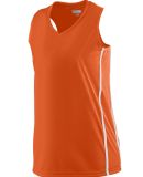 Augusta Sportswear 1182 Women's Winning Streak Rac in Orange/ white