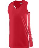 Augusta Sportswear 1182 Women's Winning Streak Rac in Red/ white