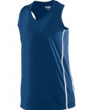 Augusta Sportswear 1182 Women's Winning Streak Rac in Navy/ white