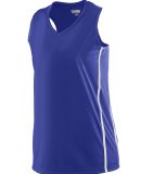 Augusta Sportswear 1182 Women's Winning Streak Rac in Purple/ white