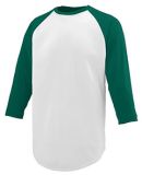 Augusta Sportswear 1505 Nova Jersey in White/ dark green