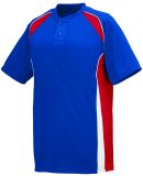 Augusta Sportswear 1540 Base Hit Jersey in Royal/ red/ white