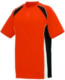 Augusta Sportswear 1540 Base Hit Jersey in Orange/ black/ white