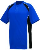 Augusta Sportswear 1541 Youth Base Hit Jersey in Royal/ black/ white