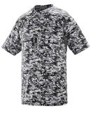 Augusta Sportswear 1556 Youth Digi Camo Wicking Tw in Black digi