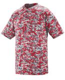 Augusta Sportswear 1556 Youth Digi Camo Wicking Tw in Red digi