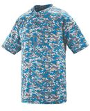 Augusta Sportswear 1556 Youth Digi Camo Wicking Tw in Power blue digi